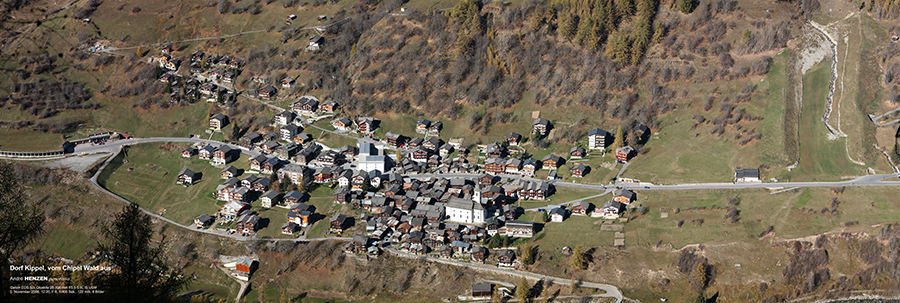 Panorama Dorf Kippel/VS