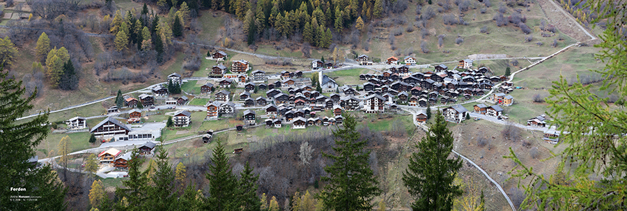 Panorama Dorf Ferden/VS